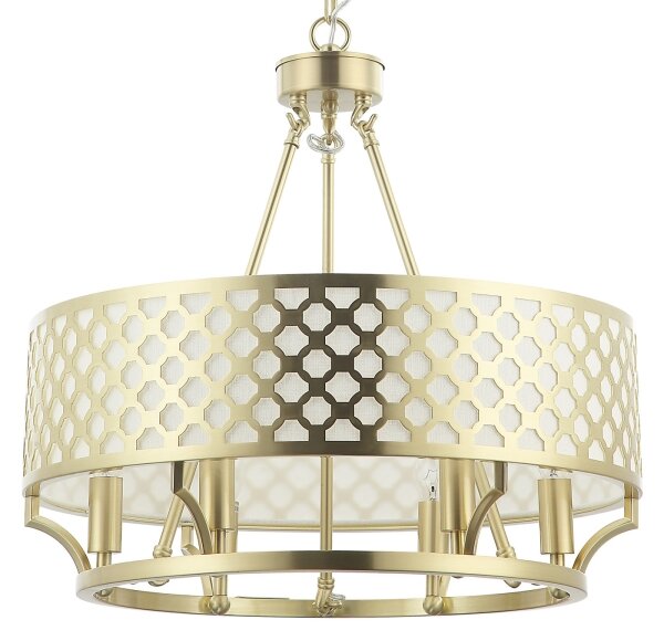 Open Design OR84382 - Lampadario a catena VERNO 6xE14/12W/230V, finitura ottone