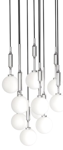 Open Design OR85358 - Lampadario a sospensione su cavo ERO 10xG9/8W/230V cromo lucido