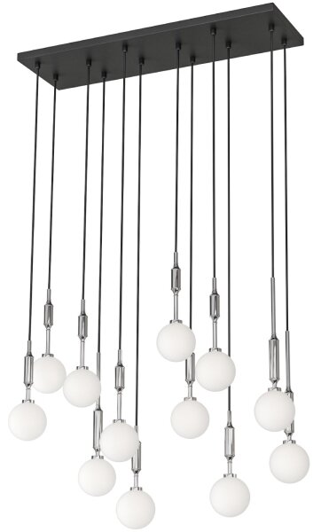 Open Design OR85440 - Lampadario sospeso con cavo ERO 12xG9/8W/230V cromo lucido