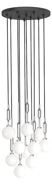 Open Design OR85358 - Lampadario a sospensione su cavo ERO 10xG9/8W/230V cromo lucido