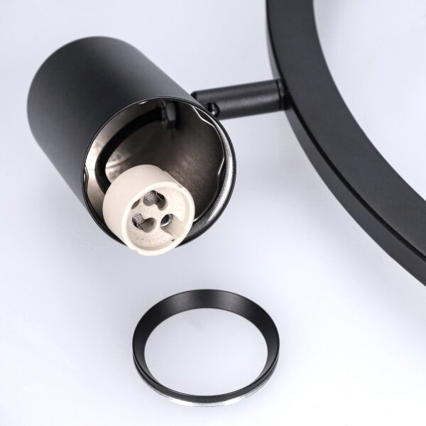 BRILAGI - Lampadario a sospensione con cavo SELE 6xGU10/30W/230V nero
