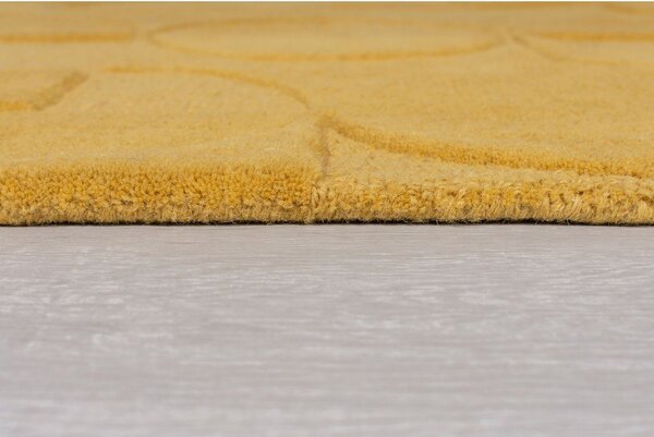 Tappeto giallo ocra in lana 60x230 cm Gigi - Flair Rugs