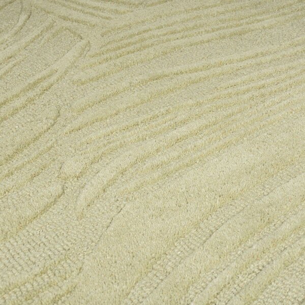 Tappeto verde in lana 60x230 cm Lino Leaf - Flair Rugs