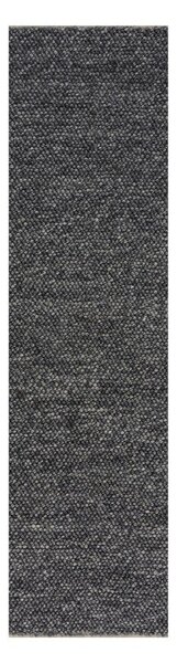 Tappeto in lana grigio scuro 60x230 cm Minerals - Flair Rugs