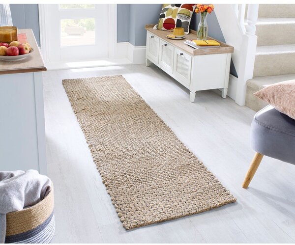 Passatoia di colore naturale in iuta 60x230 cm Sol – Flair Rugs