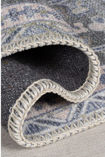 Passatoia lavabile verde con fibra riciclata 60x230 cm Windsor - Flair Rugs