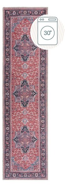 Runner lavabile bordeaux in fibra riciclata 60x230 cm Windsor - Flair Rugs