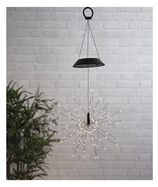 Lampada a sospensione solare a LED per esterni con LED bianchi, altezza 50 cm Firework - Star Trading