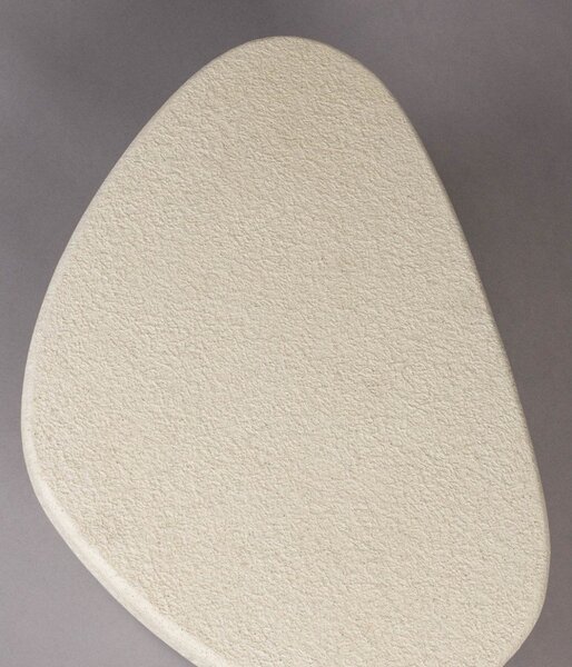 Tavolino da salotto beige con effetto marmo 49x74 cm Veda – Dutchbone