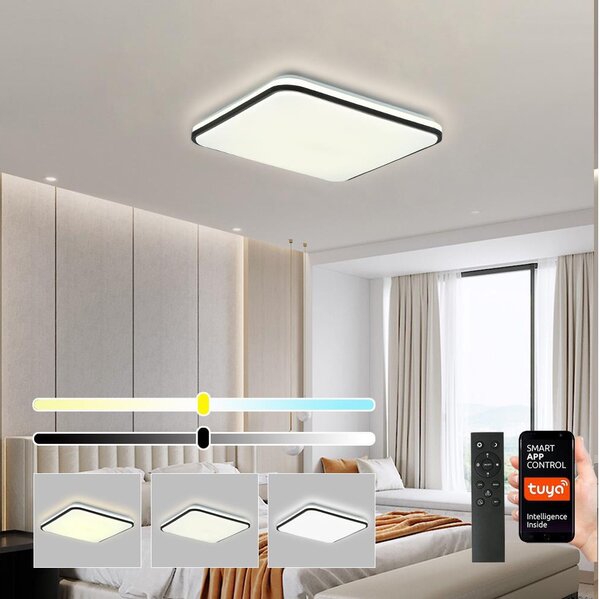 Brilagi - Plafoniera LED dimmerabile SMART LED/36W/230V 53x53 cm Wi-Fi Tuya + telecomando