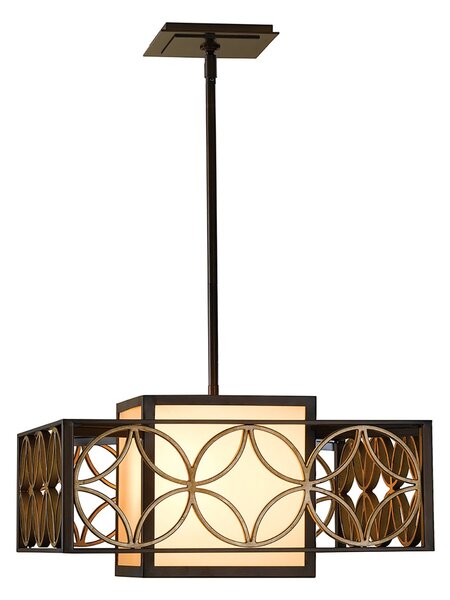 Sospensione Contemporanea Remy In Metallo Bronzo Antico Oro 1 Luce E27