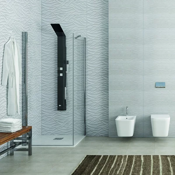 Box doccia angolare 90x80 porta battente 90cm e fisso 80cm modello KS2800S - KAMALU