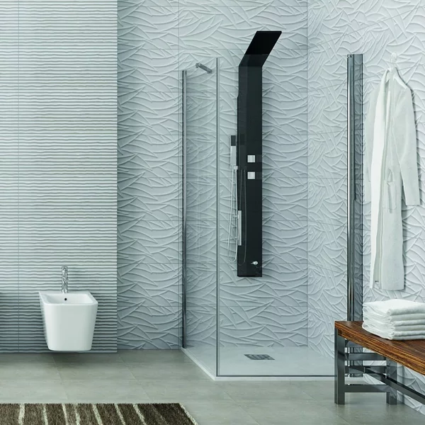 Box doccia angolare 90x90 battente 90cm e fisso 90cm modello KS2800S - KAMALU