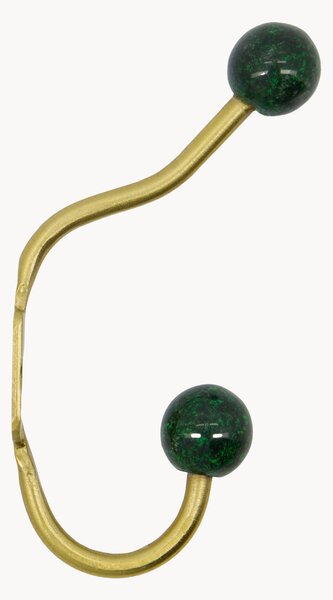 Set di 2 ganci da parete in metallo fatti a mano Ball