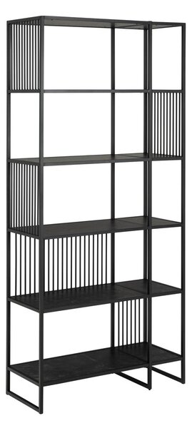 Libreria nera in pietra 85x185 cm Strington - Actona