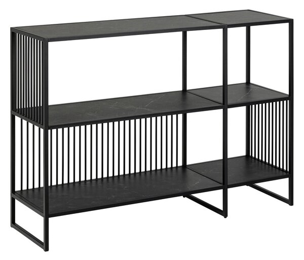 Libreria nera in pietra 120x83 cm Strington - Actona