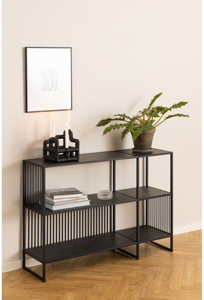 Libreria nera in pietra 120x83 cm Strington - Actona