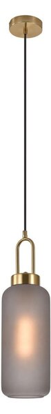 Lampadario dorato con paralume in vetro ø 13 cm Luton – House Nordic