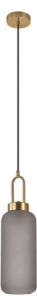 Lampadario dorato con paralume in vetro ø 13 cm Luton – House Nordic