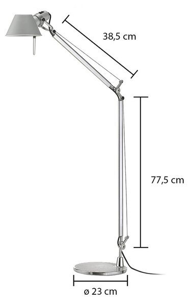 Artemide Flessibile piantana Tolomeo Reading Floor