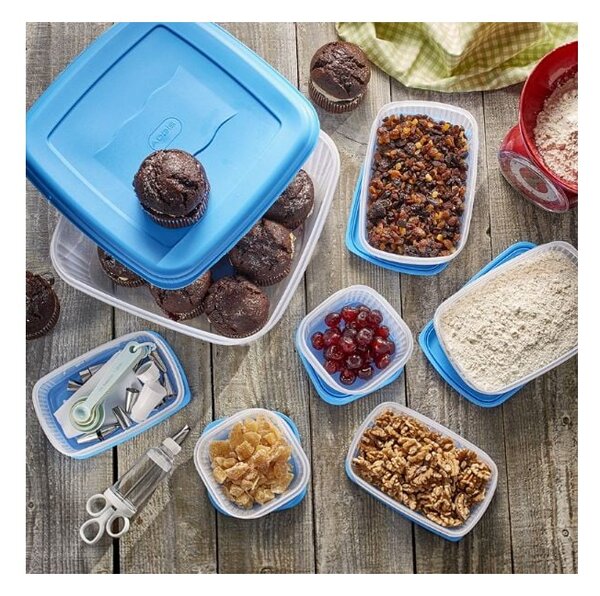 Contenitore per alimenti con coperchio Seal Tight Square Foodsaver, 10 l Premium Range - Addis