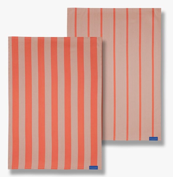 Set di 2 asciugamani in cotone 50x70 cm Stripes - Mette Ditmer Denmark