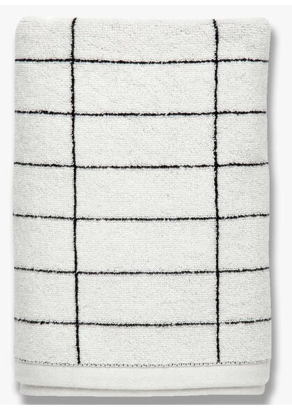 Asciugamano in cotone bianco 70x140 cm Tile Stone - Mette Ditmer Denmark