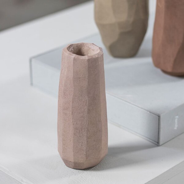 Vaso in poliresina rosa (altezza 15,5 cm) Nuki - Mette Ditmer Denmark