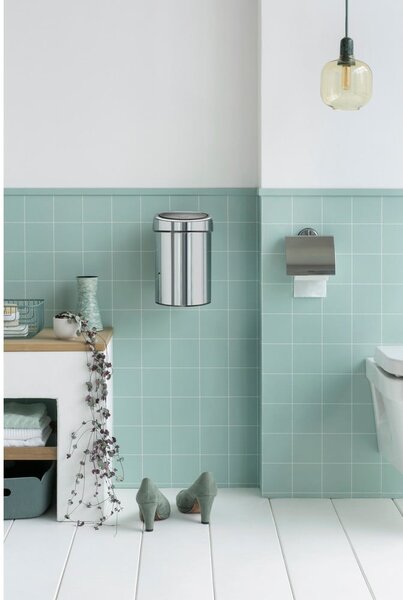 Bidone touch in acciaio color argento lucido 3 l Touch Bin - Brabantia