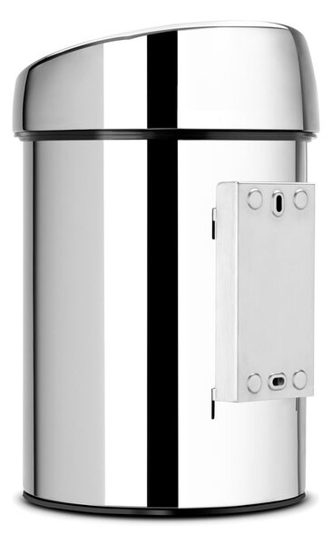 Bidone touch in acciaio color argento lucido 3 l Touch Bin - Brabantia
