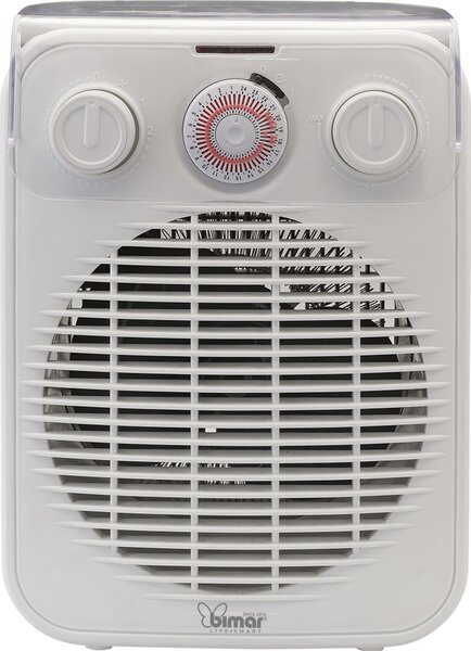 Bimar Termoventilatore Stufa Elettrica Caldobagno Potenza 2000 watt colore Bianco - HF196