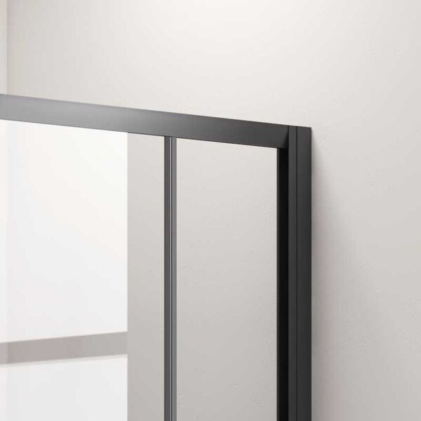 Kamalu box doccia 80x150cm finitura nera mat modello kf1000b