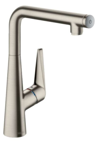 Hansgrohe Talis Select M51 - Miscelatore monocomando 300 per lavello con braccio di erogazione girevole, simil inox 72820800