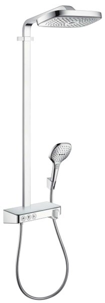 Hansgrohe Raindance Select E - Set doccia Showerpipe 300 con termostato ShowerTablet Select, 3 getti, cromato 27127000