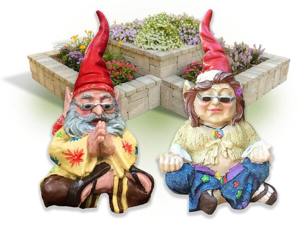 Coppia Di Gnomi Da Giardino Gnomestock