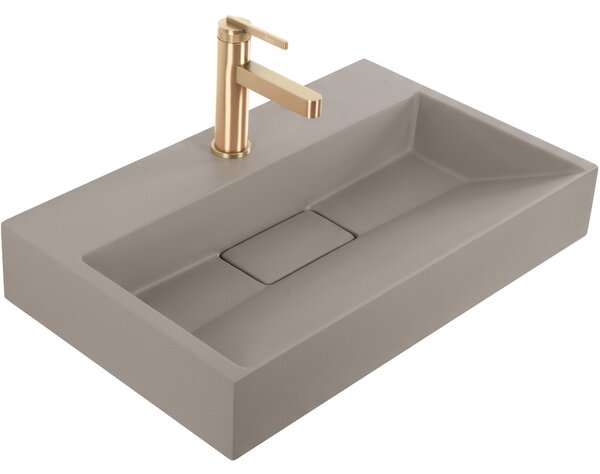 Lavabo in conglomerato Rea GOYA TAUPE 60CM