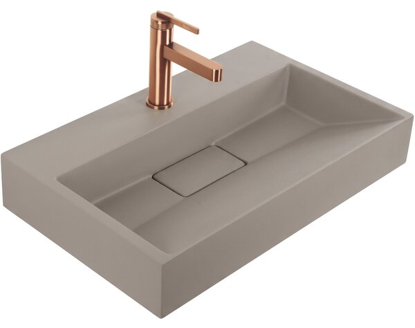 Lavabo in conglomerato Rea GOYA TAUPE 60CM