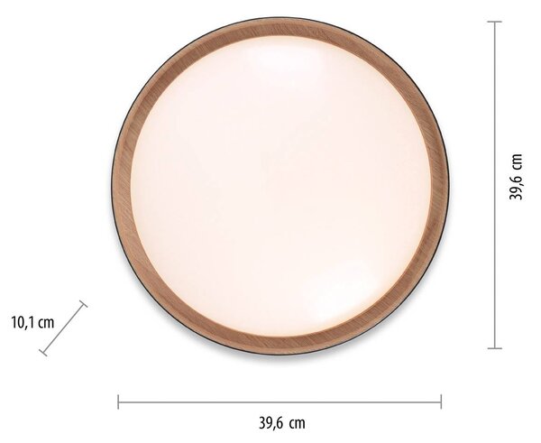 JUST LIGHT. GmbH Plafoniera a LED Emilia, dimmerabile, Nero, Soggiorno / Sala da pranzo, Metallo, Moderno, Plafoniera LED