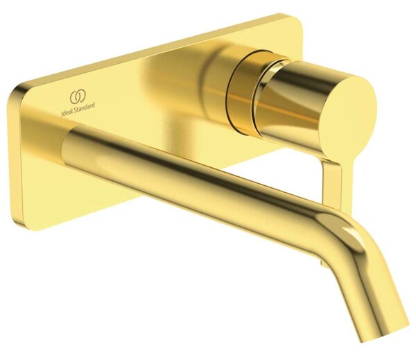 Ideal Standard Joy - Miscelatore ad incasso per lavabo, sporgenza 180 mm, Brushed Gold A7380A2