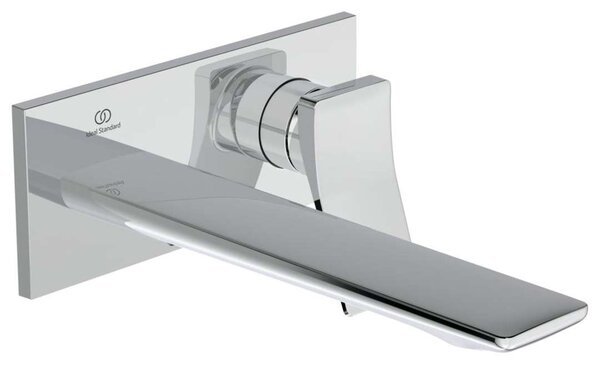 Ideal Standard Conca Tap - Miscelatore ad incasso per lavabo, sporgenza 220 mm, cromo A7372AA