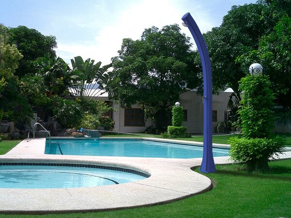 Doccia Solare da Giardino 28L Miscelatore Arkema Happy Five Blu