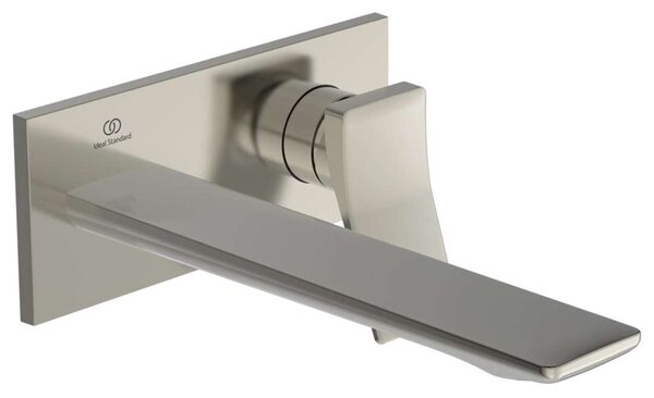 Ideal Standard Conca Tap - Miscelatore ad incasso per lavabo, sporgenza 220 mm, Silver Storm A7372GN