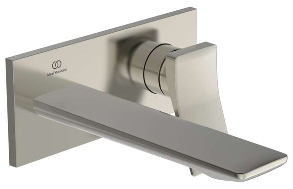 Ideal Standard Conca Tap - Miscelatore ad incasso per lavabo, sporgenza 180 mm, Silver Storm A7371GN