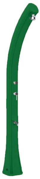 Doccia Solare da Giardino 35L Miscelatore e Lavapiedi e Temporizzatore Arkema Happy XL Verde Scuro