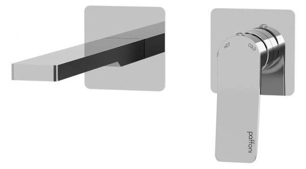 Paffoni Tilt - Miscelatore ad incasso per lavabo, con corpo incasso, montaggio a 2 fori, cromo TI105CR70