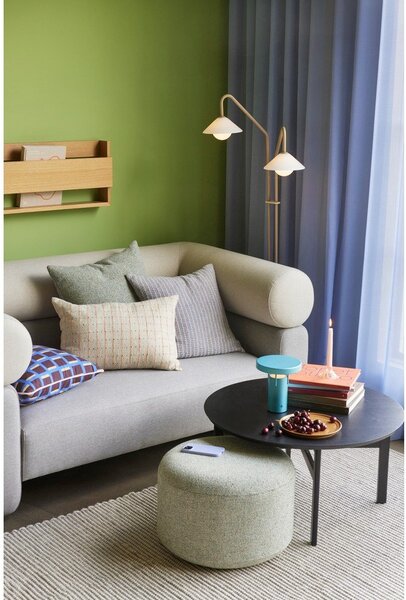 Pouf verde chiaro Marshmellow - Hübsch