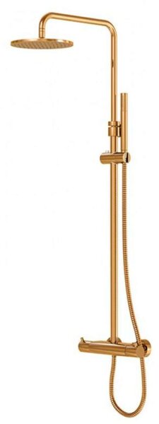 Steinberg 100 - Set doccia termostatico, diametro 200 mm, color oro rosa 100 2721 RG
