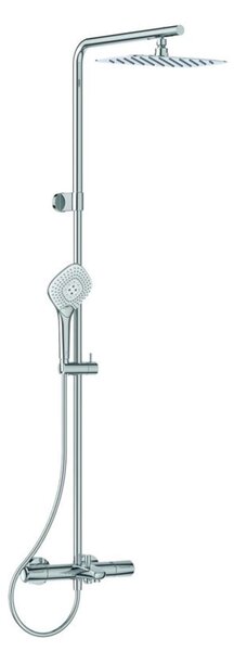 Ideal Standard CeraTherm - Set doccia con termostato per vasca da bagno, 200x300 mm, 3 getti, cromo A7591AA