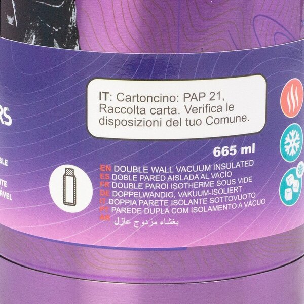 Thermos da bambini viola in acciaio inox 665 ml K-Pop Demon Hunters – STOR