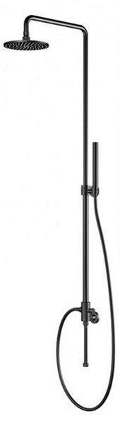 Steinberg 100 - Set doccia senza miscelatore, diametro 200 mm, nero opaco 100 2770 S